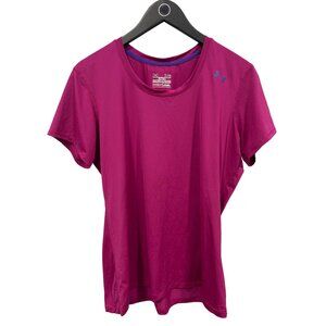 Under Armour Fitted HeatGear Athletic T Shirt Womens XL Short Sleeve Athleisure